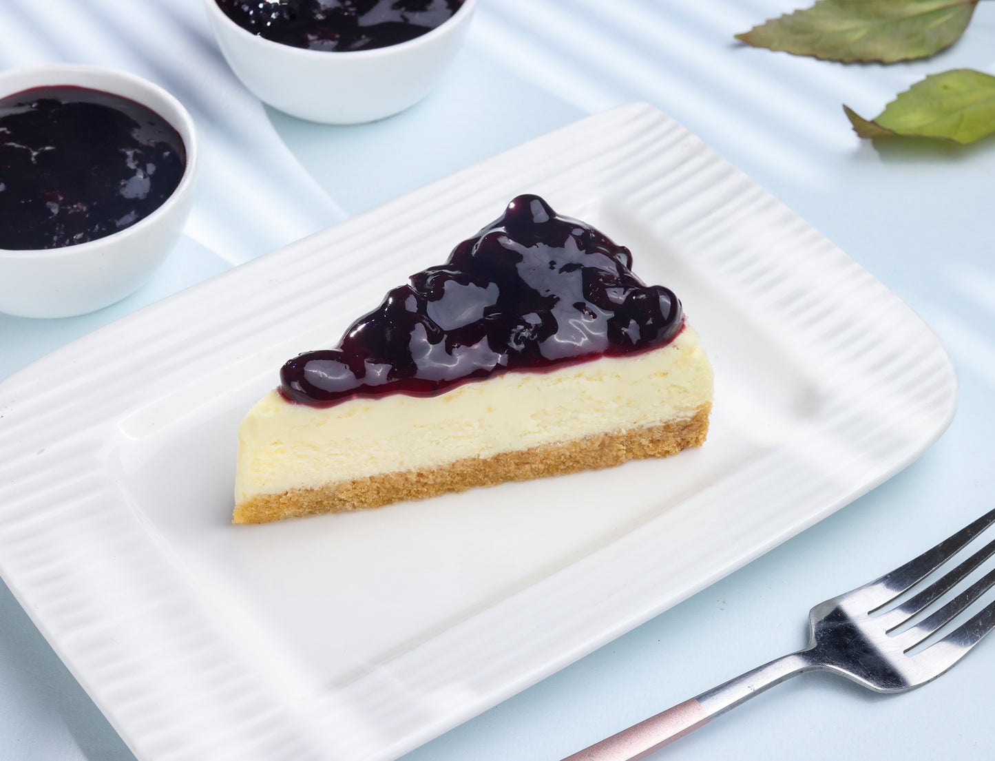 Blueberry Baked Cheese Slice