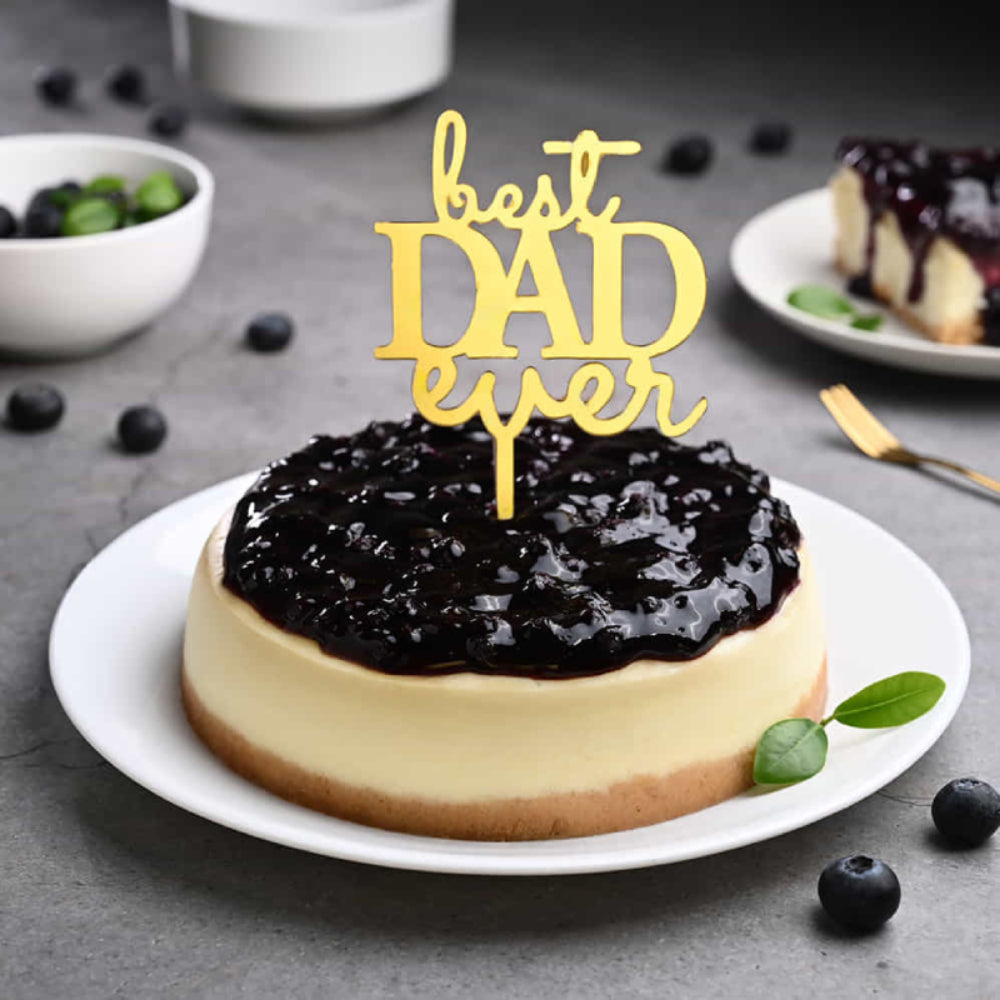 Best Dad Blueberry Cheesecake