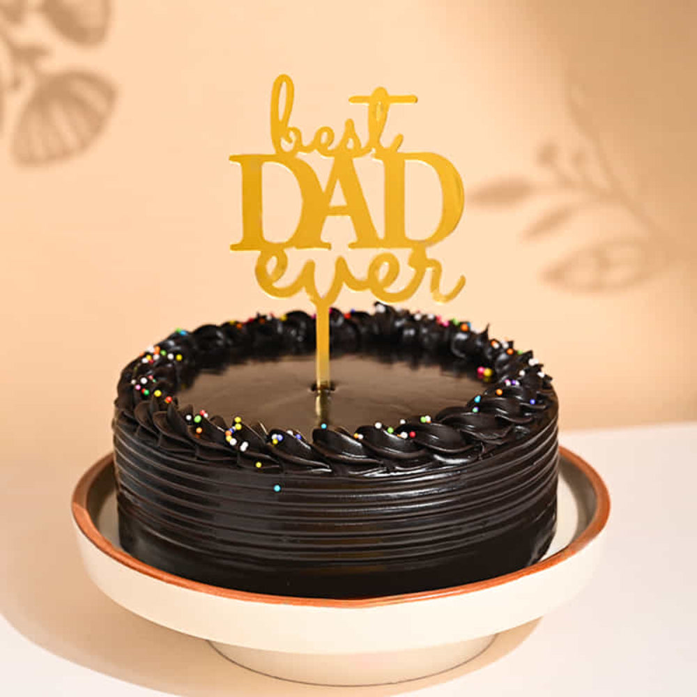 Chocolate Truffle Best Dad Cake