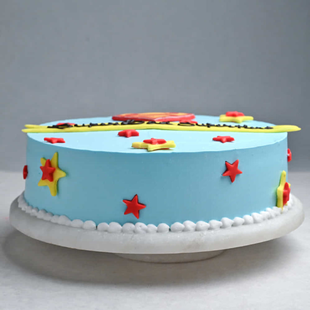 Super Man Vanilla Cake for Dad