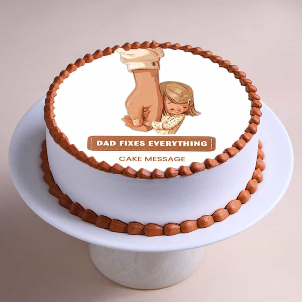 Dads Forever Theme Cake