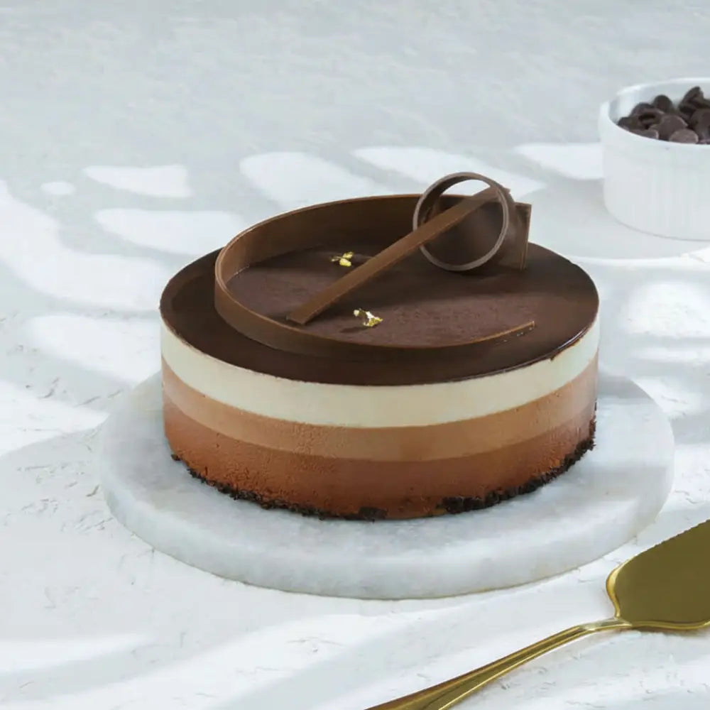 Trio Mousse Chocolate Cake