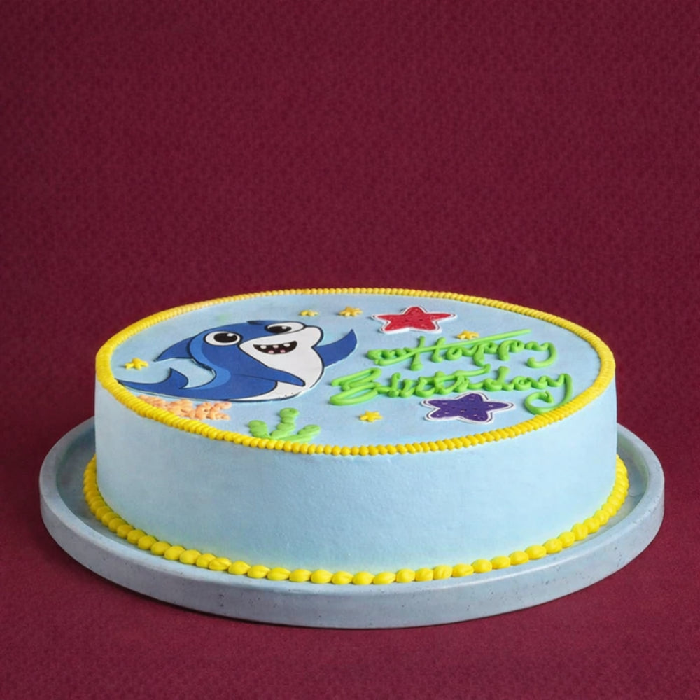 Ocean Adventure Baby Shark Theme Cake