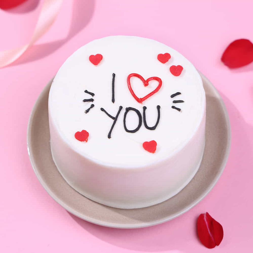 Love You Bento Valentine Cake