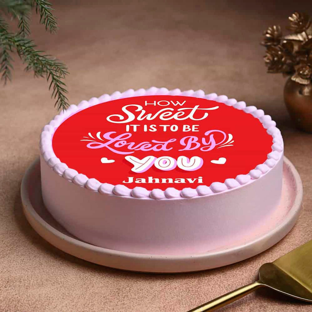 Sweet Love Valentines Cake