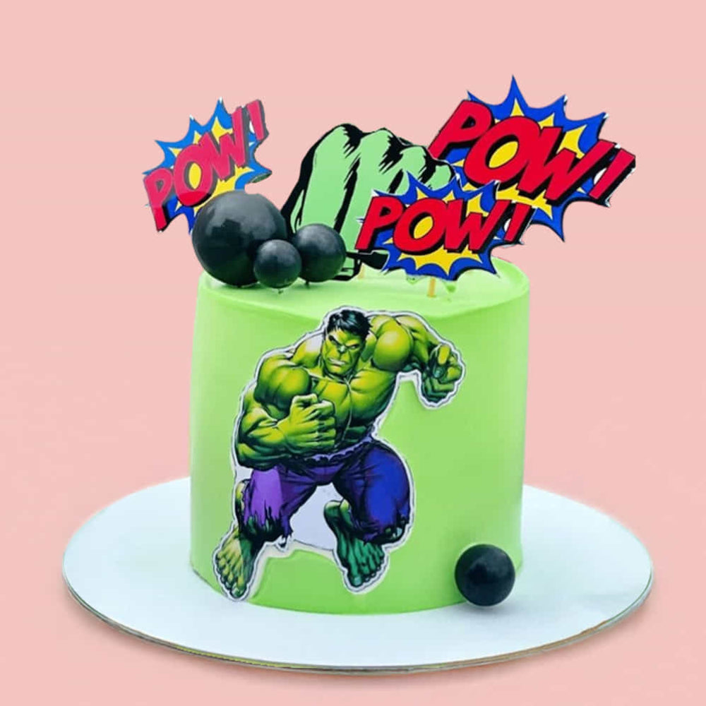 Hulk Power Punch Theme Cake