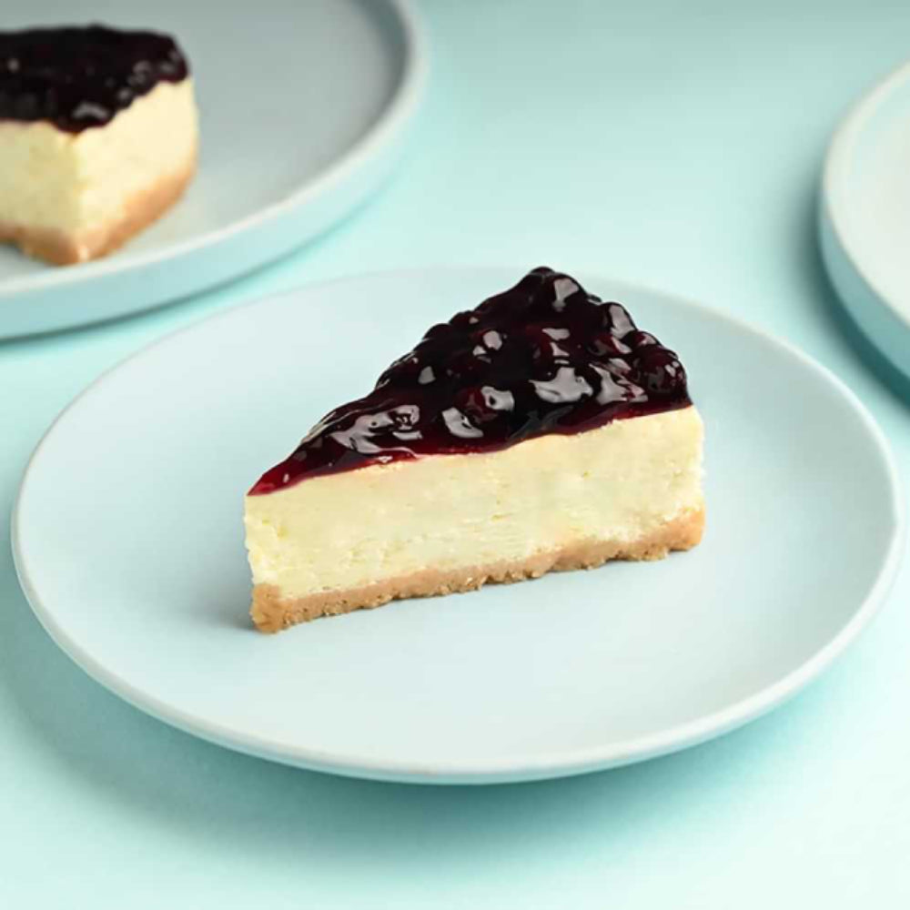 Blueberry Baked Cheese Slice