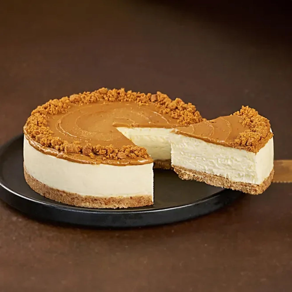 Lotus Biscoff Baked Cheesecake