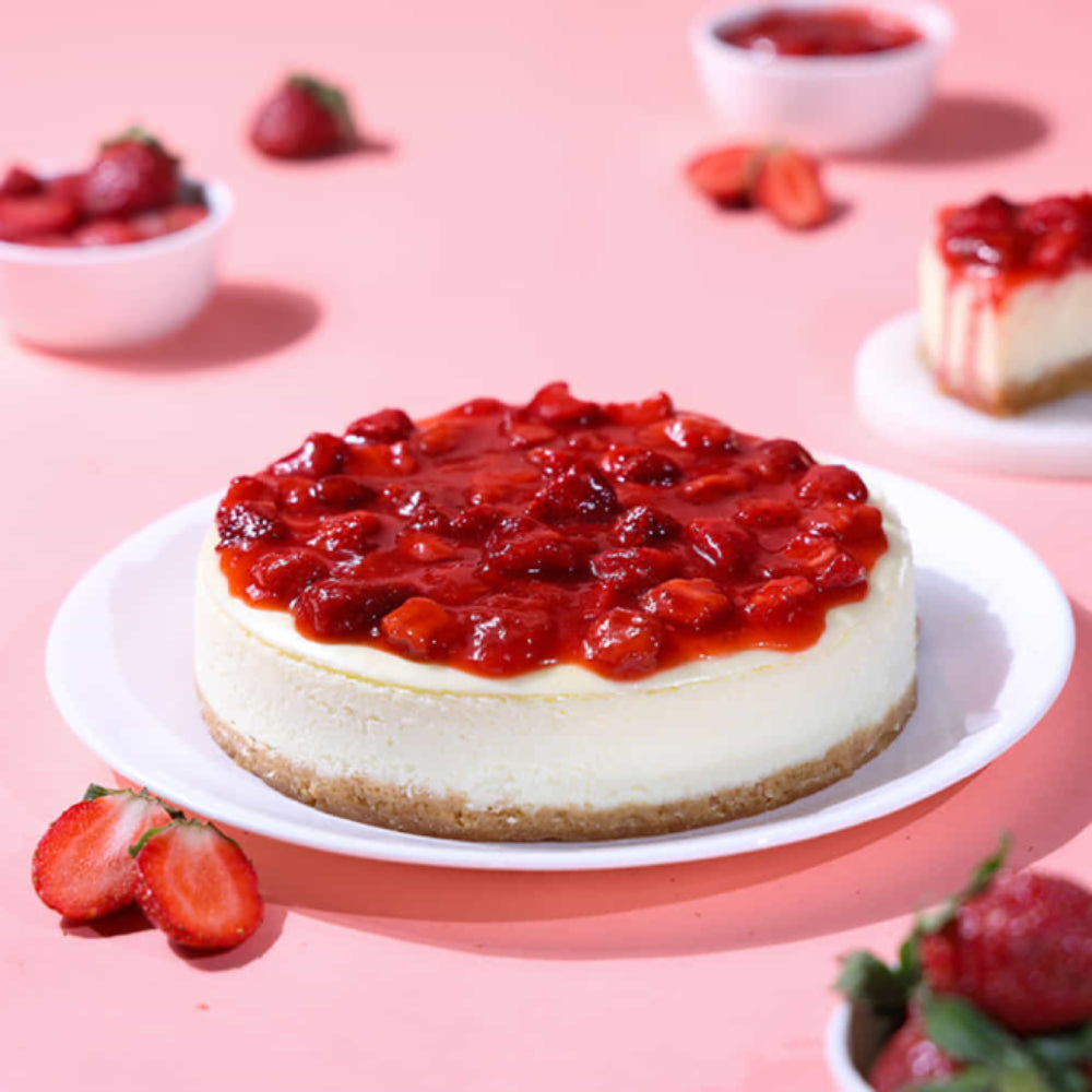 Strawberry Baked Cheese Cake