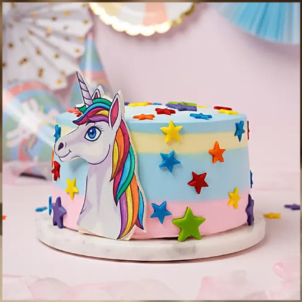 Unicorn Stars Theme Cake