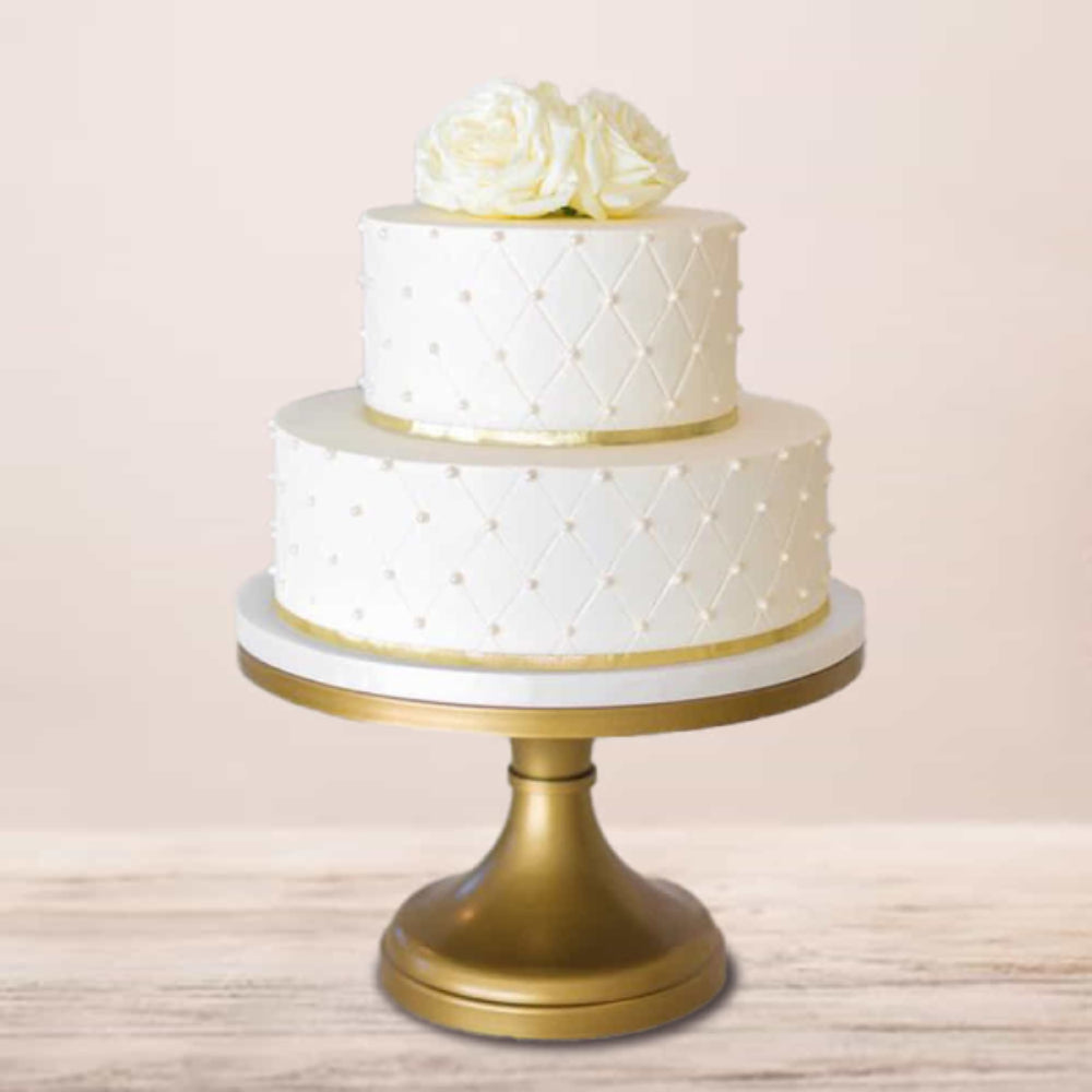 Rose n Pearl Elegance Cake