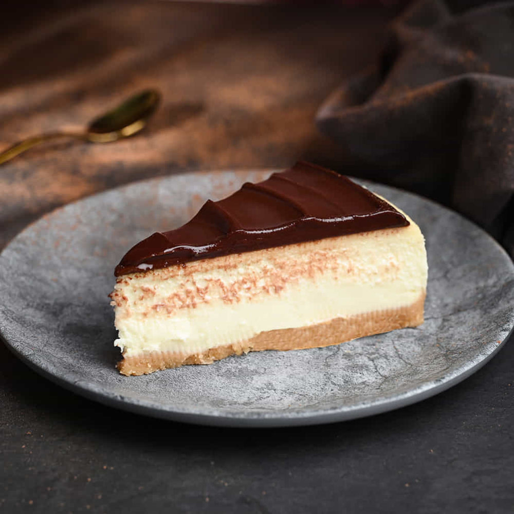Nutella Cheese Slice. top angle view