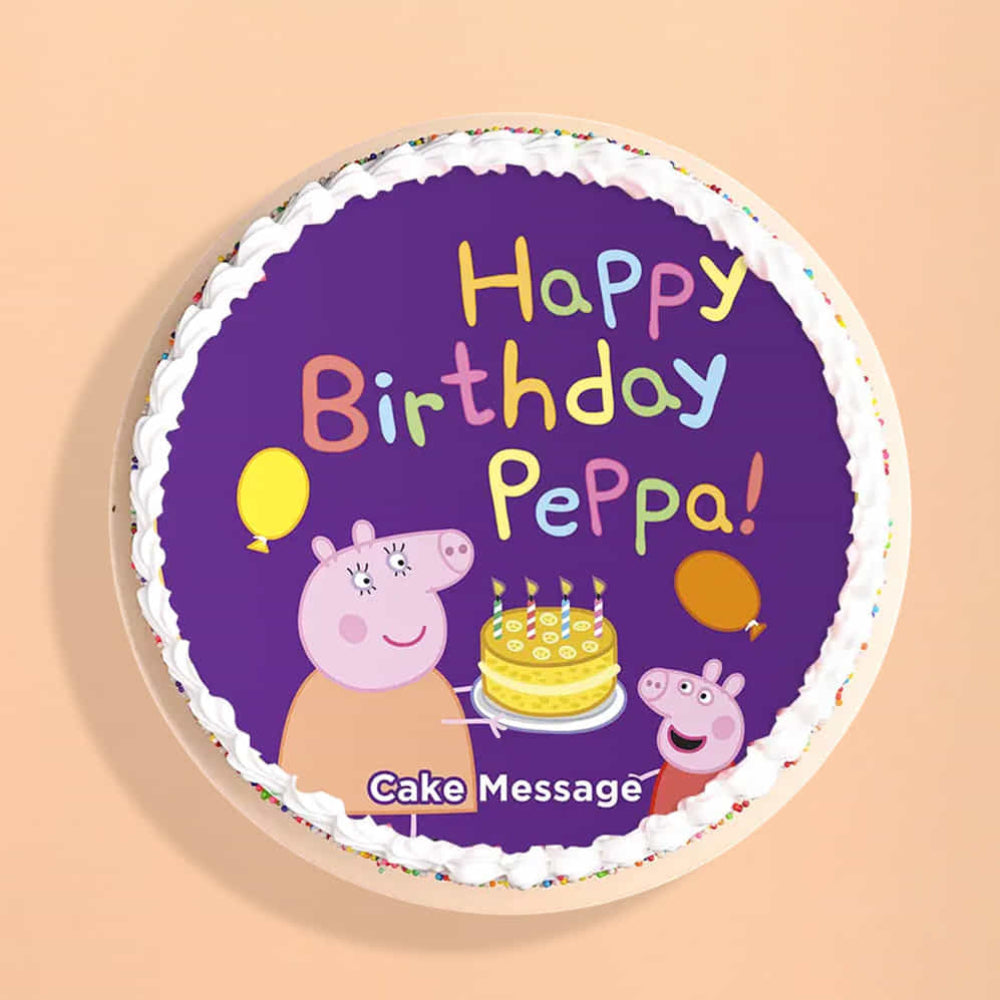 Happy Birthday Peppa Pig Cake