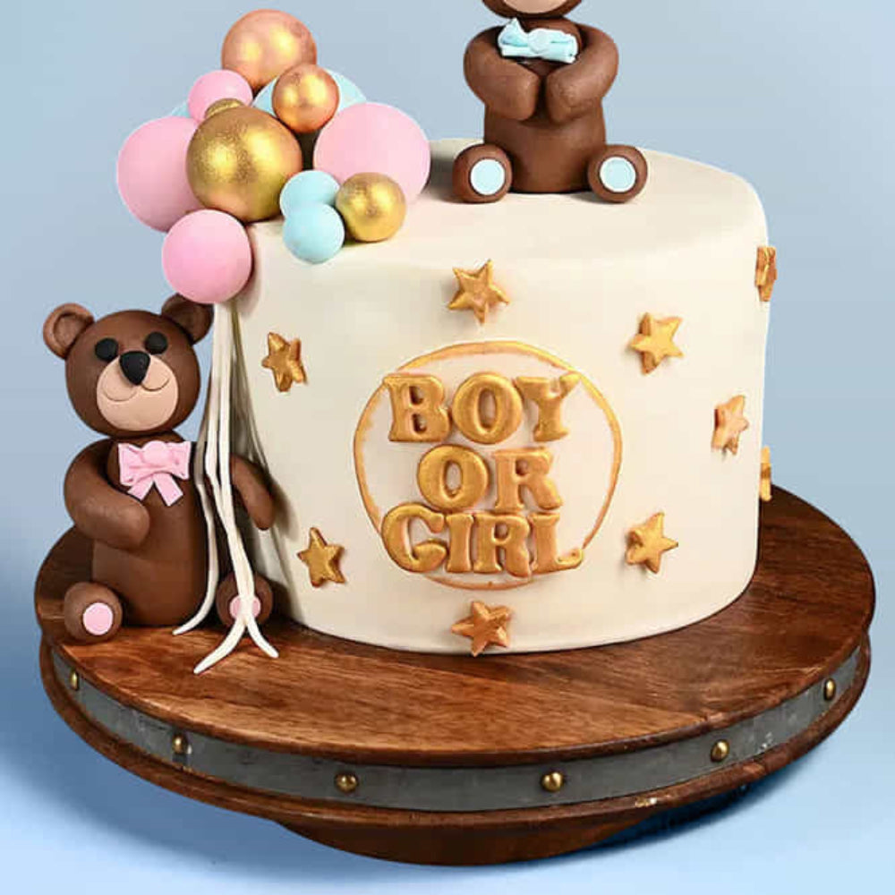 Teddies Baby Shower Theme Cake