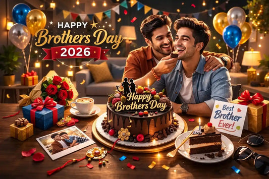 Brothers Day India 2026 celebration cake on May 24
