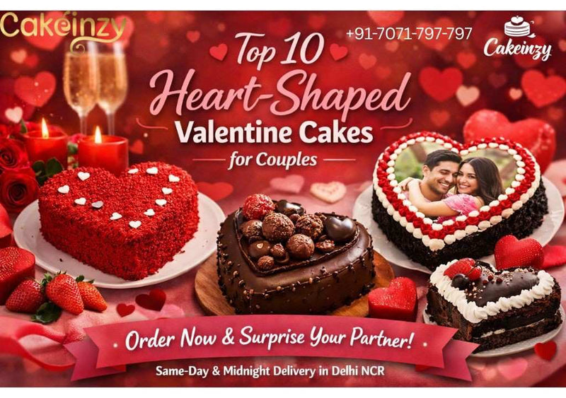 Top 10 Heart-Shaped Valentine Cakes for Couples