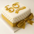 50th Anniversary Celebration Fondant Cake