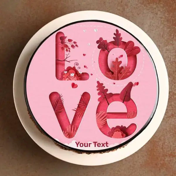 Love Theme Cake