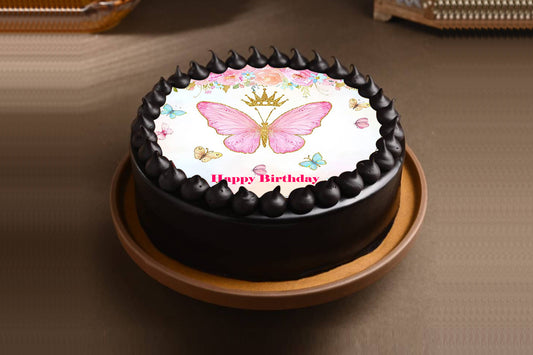 Purple Butterfly Cake
