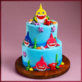 Baby Shark Fondant Cake