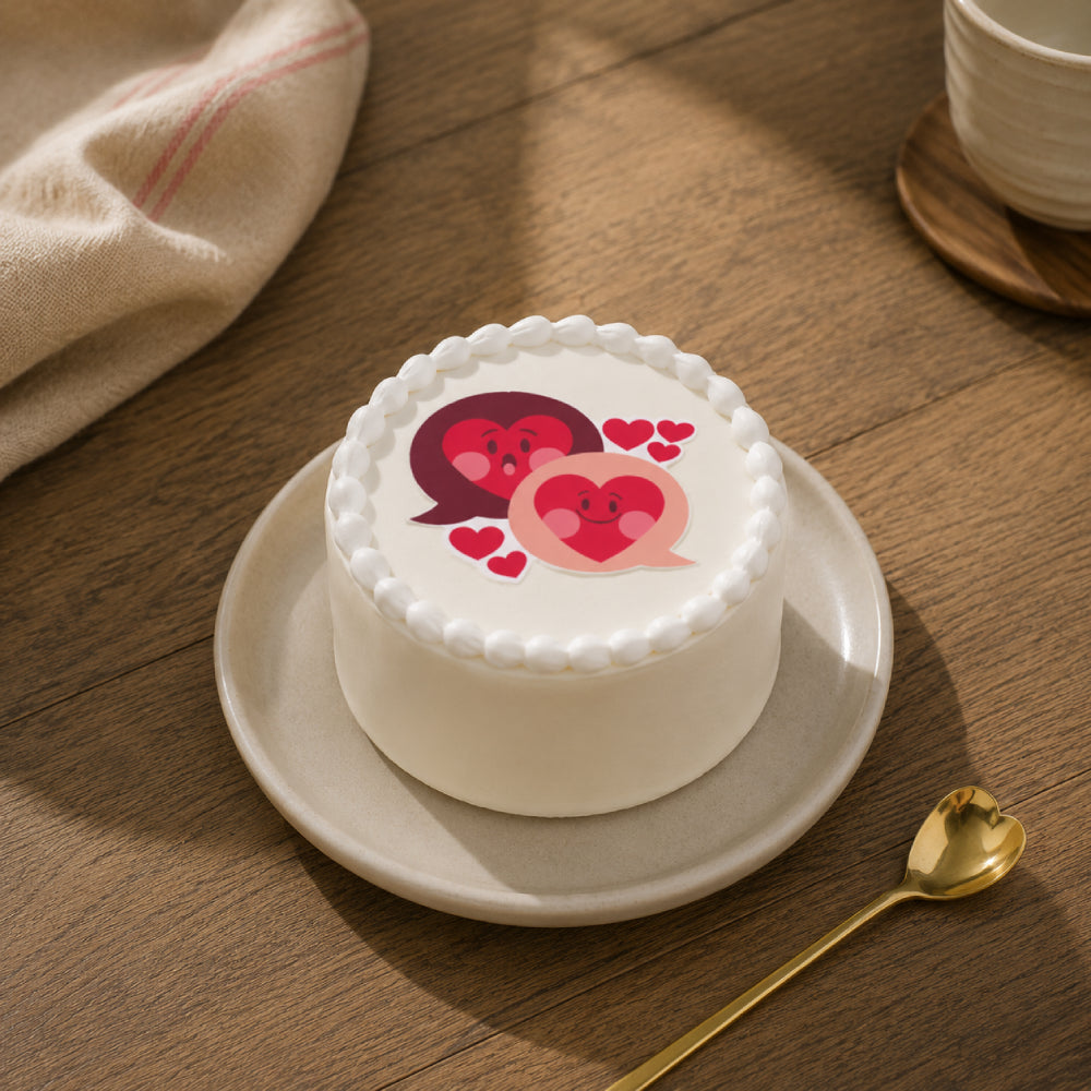 Smiling Hearts Bento Cake