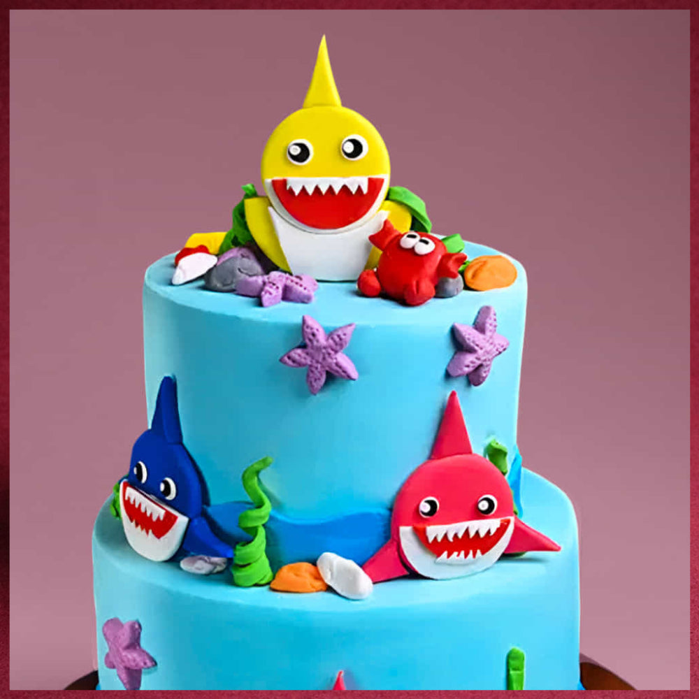 Baby Shark Fondant Cake