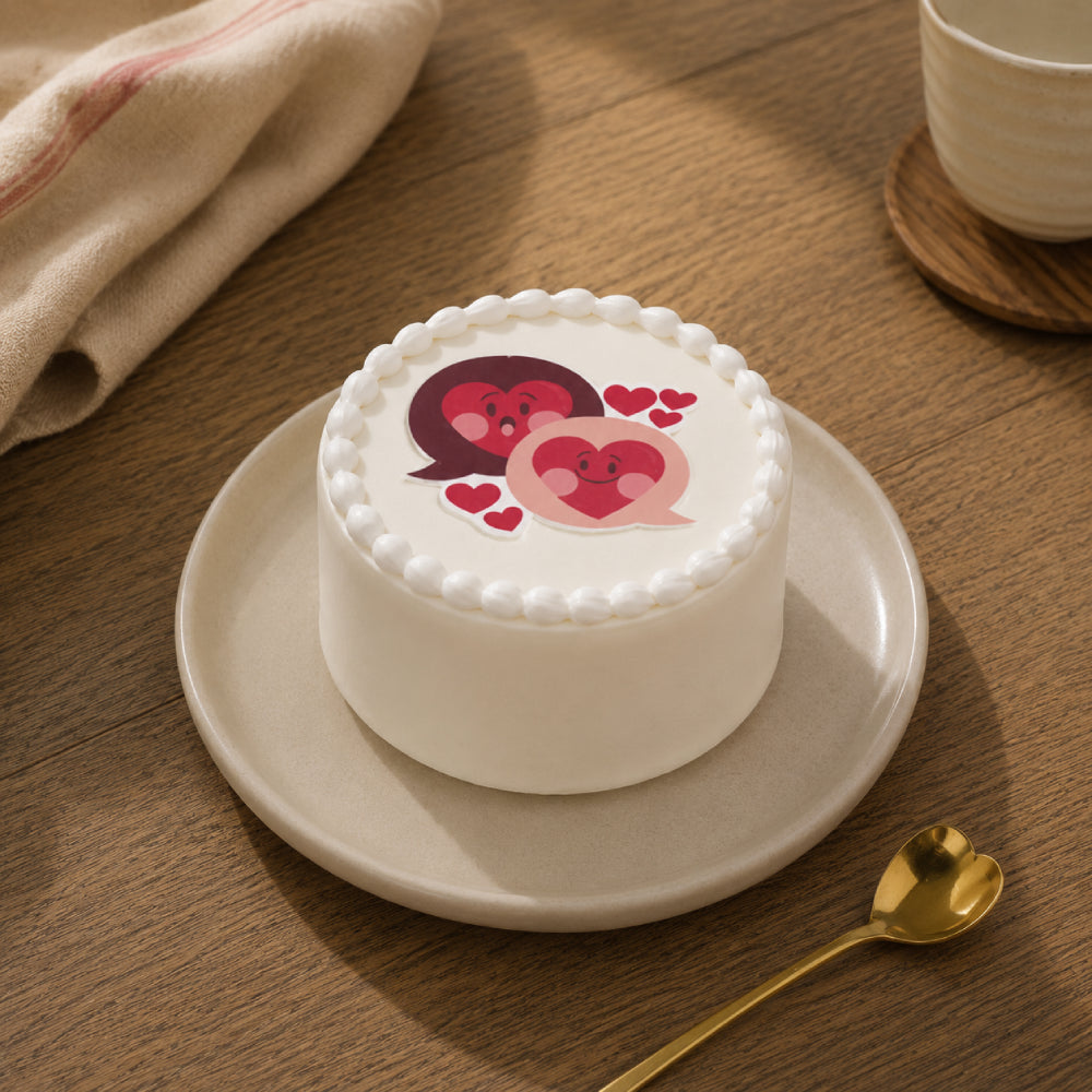 Smiling Hearts Bento Cake