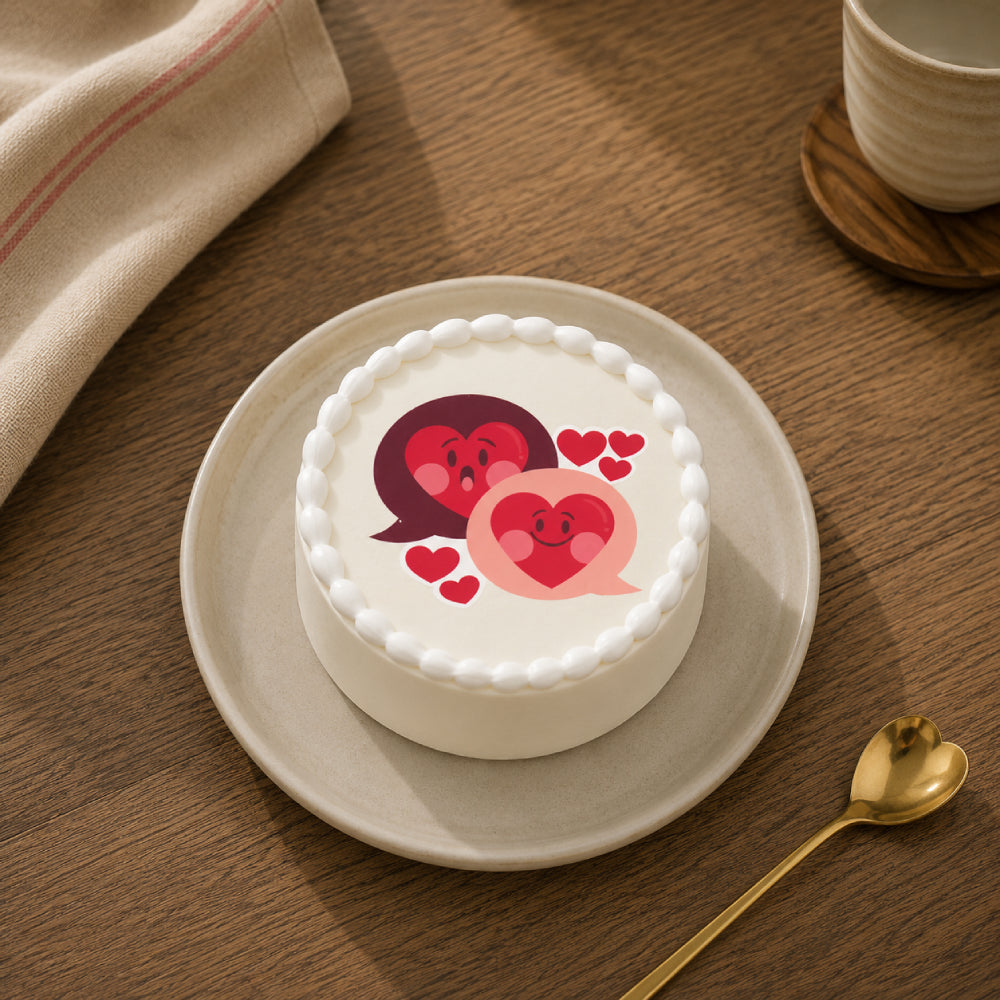 Smiling Hearts Bento Cake