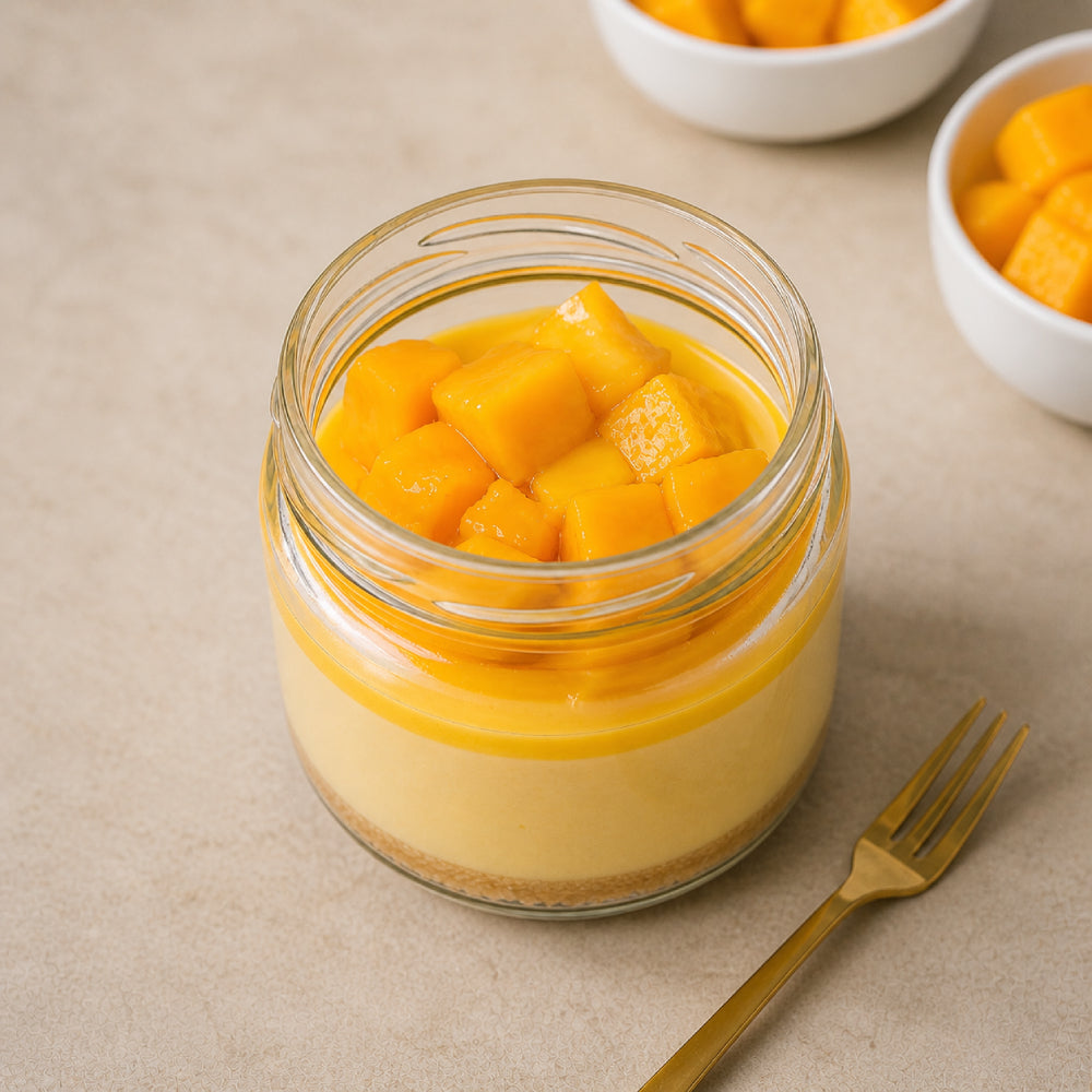 Mango Cheesecake Jar