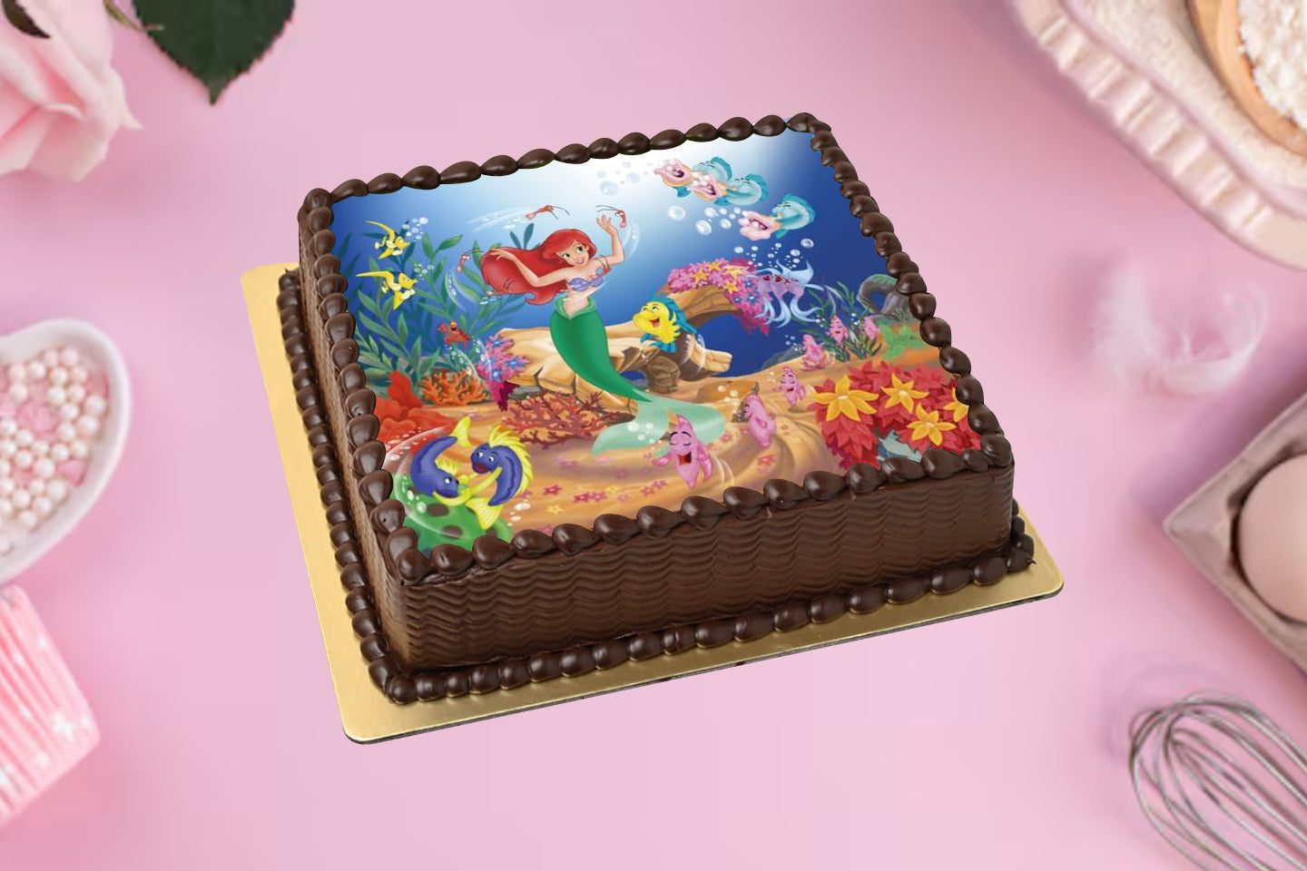 Mermaid Melody Photo Cake