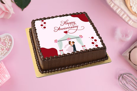 Perfect Couple Anniversary Cake