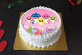 Pink Baby Shark Photo Cake