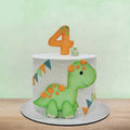 Fourth Birthday Dino Theme Cake