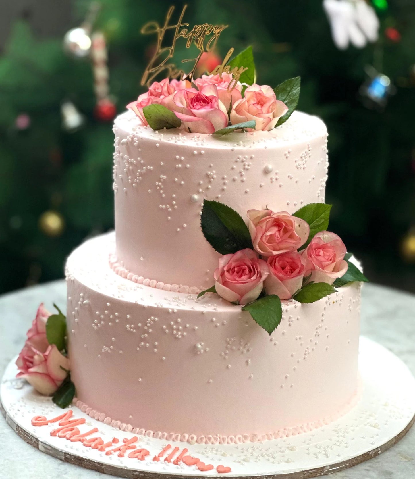 Pearl N Rose Cake