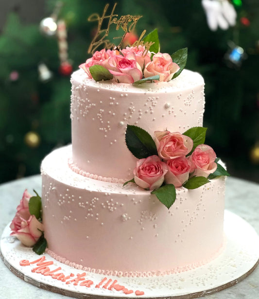Pearl N Rose Cake