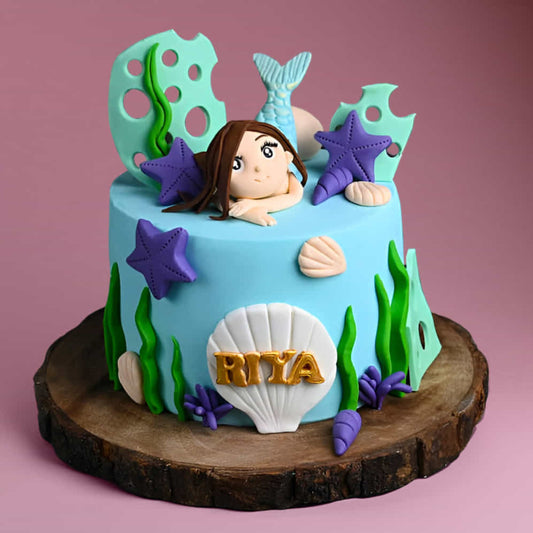 Mystical Mermaid Theme Cake
