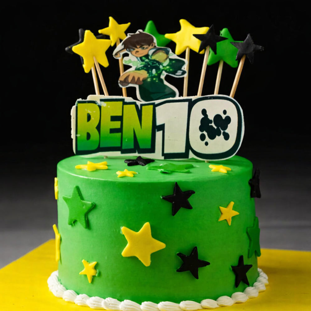 Ben 10 Theme Cake