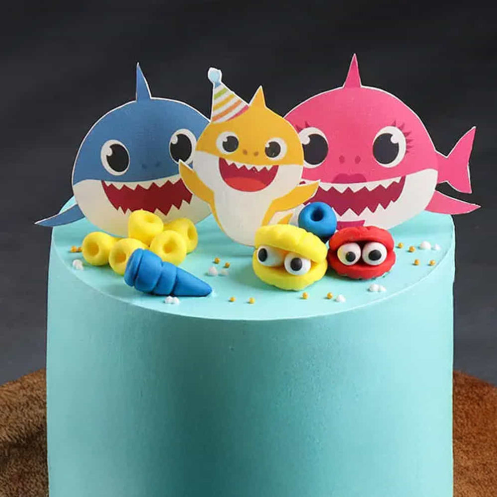 Baby Shark Theme Cake