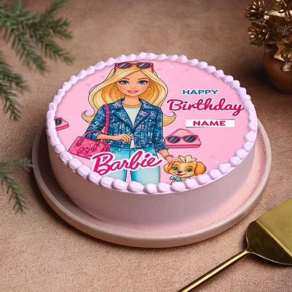 Barbie Birthday Theme Cake