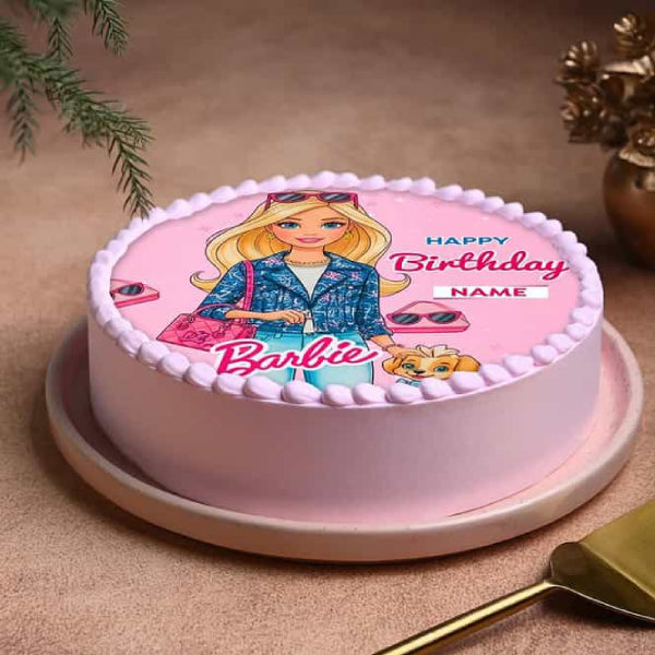 Barbie Birthday Theme Cake
