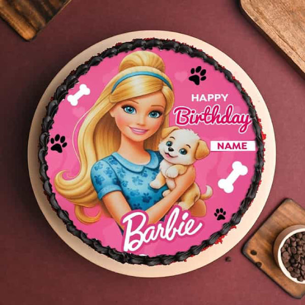 Barbie Dream Birthday Photo Cake