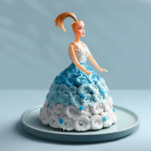Barbie Floral Gown Cake