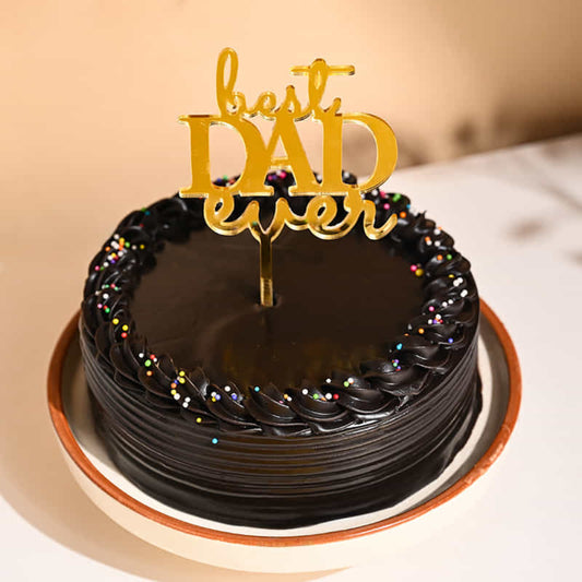 Chocolate Truffle Best Dad Cake