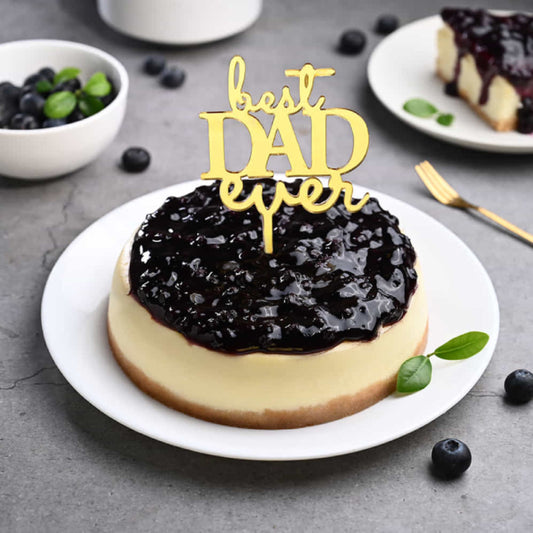 Best Dad Blueberry Cheesecake