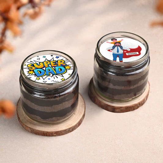 Super Dad Chocolate  Jar Cakes