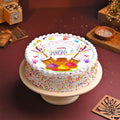 Colorfull Holi Poster Cake