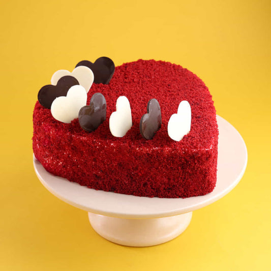 Red Velvet Heart Shape Cake
