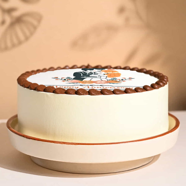 Perfect Couple Anniversary Theme Cake