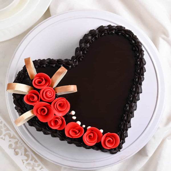 Heart Shape Choco Truffle Cake