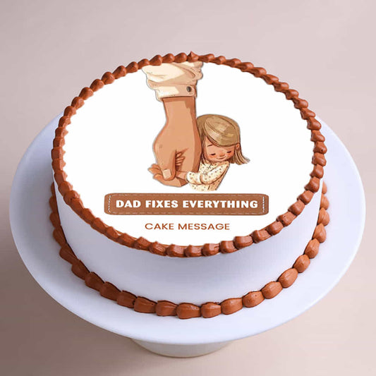 Dads Forever Theme Cake